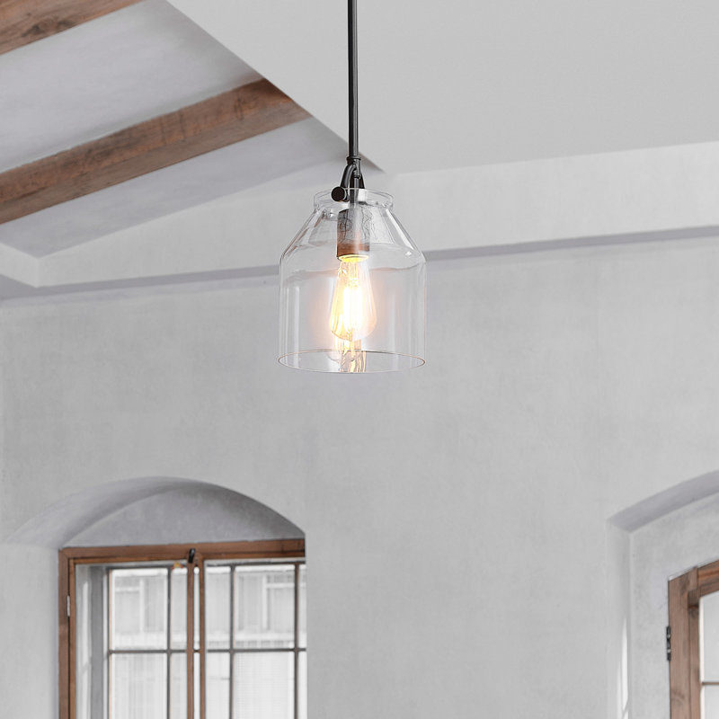 Martinsville 1 - Light Matte Black Dome Pendant