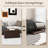 Faux Leather Ottoman-330047597