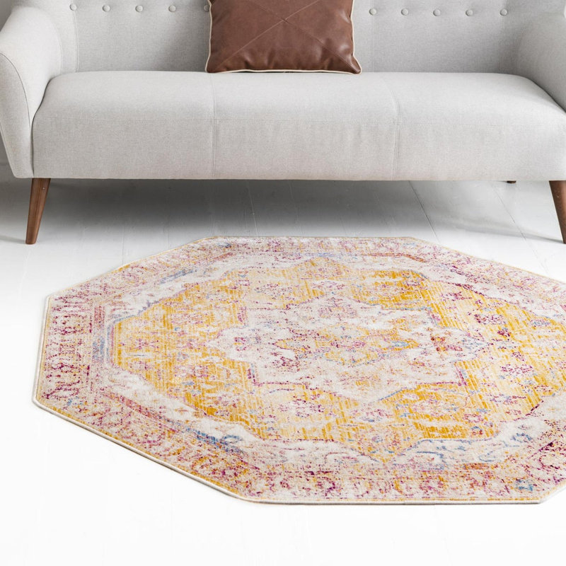 Stephania Oriental Indoor Rug, Octagon 5'3" x 5'3"