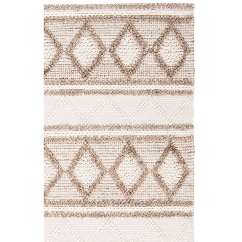 Tapis géométrique en jute / laine / coton Tommy, Rectangle 5 pi x 8 pi
