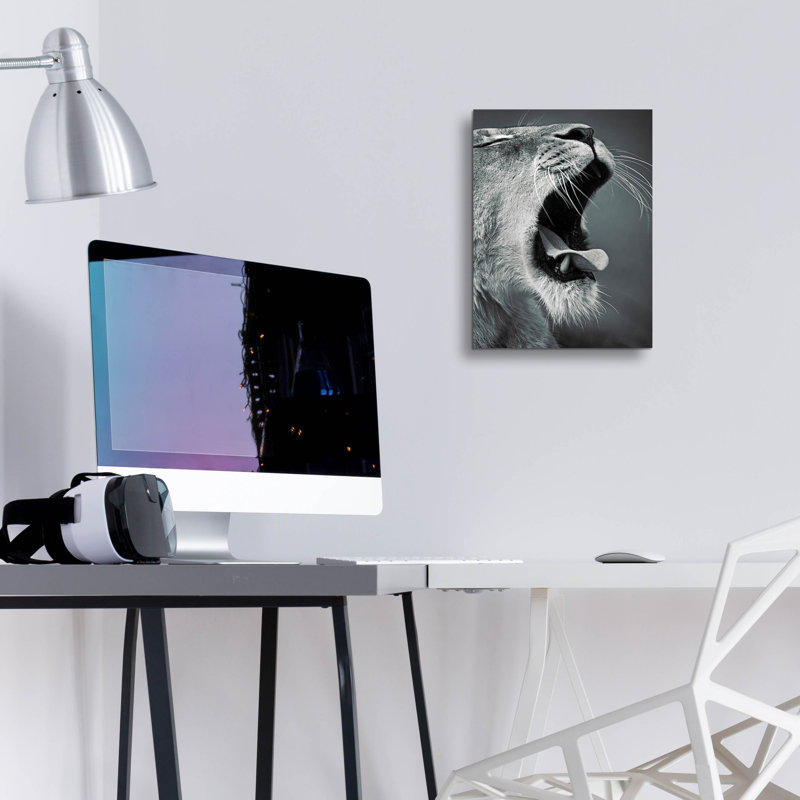 Latitude Run® «Yawn» par SD Smart, art mural en verre acrylique, 24 po x 36 po, H 16 po x l 12 po x P 0,13 po