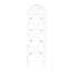 2 treillis de jardin en métal 71 po x 19,7 po, blanc crème antirouille pour l'extérieur, facile à assembler, plantes grimpantes comme la rose, gloire du matin, paquet de 2 treillis 71 po x 19,7 po, ensemble de rouille, comme le jasmin,
