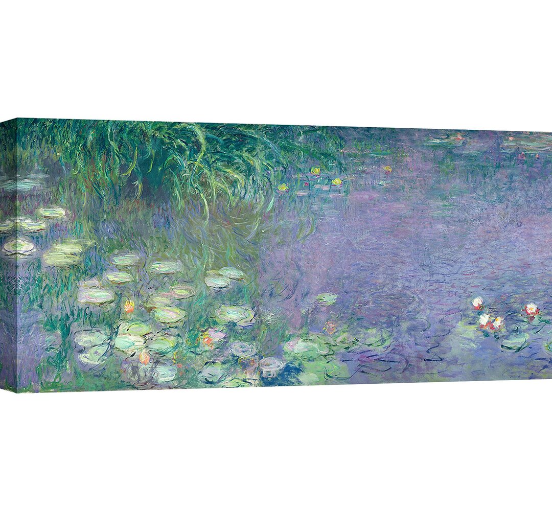 Leinwandbild Seerosen: Am Morgen von Claude Monet