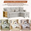 3 Seater Fabric Sofa Bed-366700100