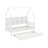 Wooden Twin Size House Bed With Trundle-242480429