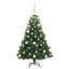  Artificial Christmas Tree with 150 LEDs Green PE and PVC-584376321-584376347