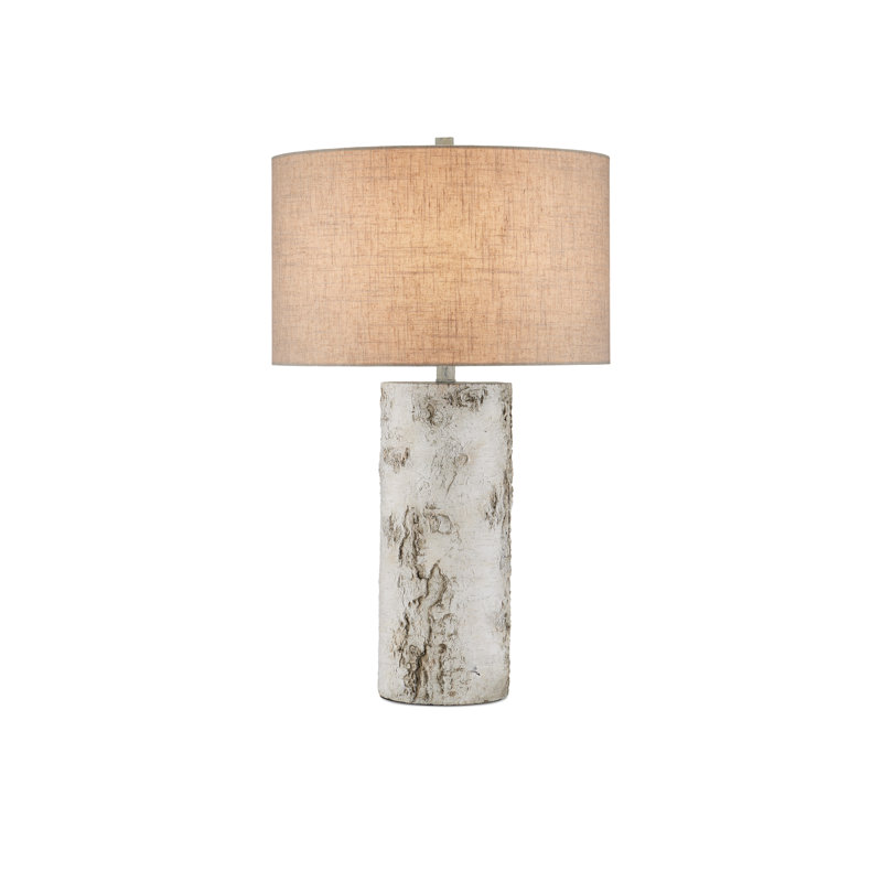 Lampe de table en faux bouleau