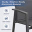 Ensemble de 4 chaises de patio en aluminium