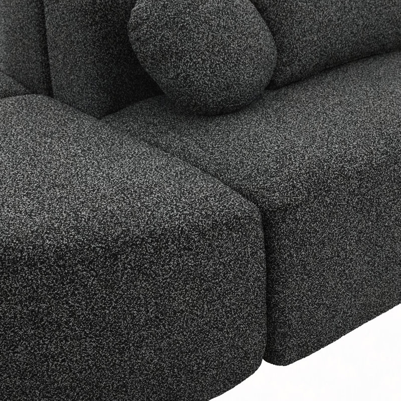 Canapé modulaire Boneless Couch, Noir
