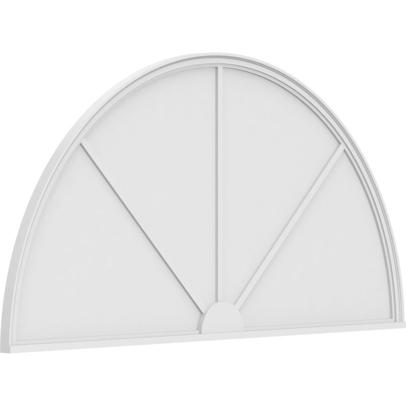 Demi-cercle à 3 branches en PVC de qualité architecturale, H 41 po x l 82 po x P 2 po