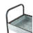 Manreet 35'' W Iron Shelving Unit with Wheels