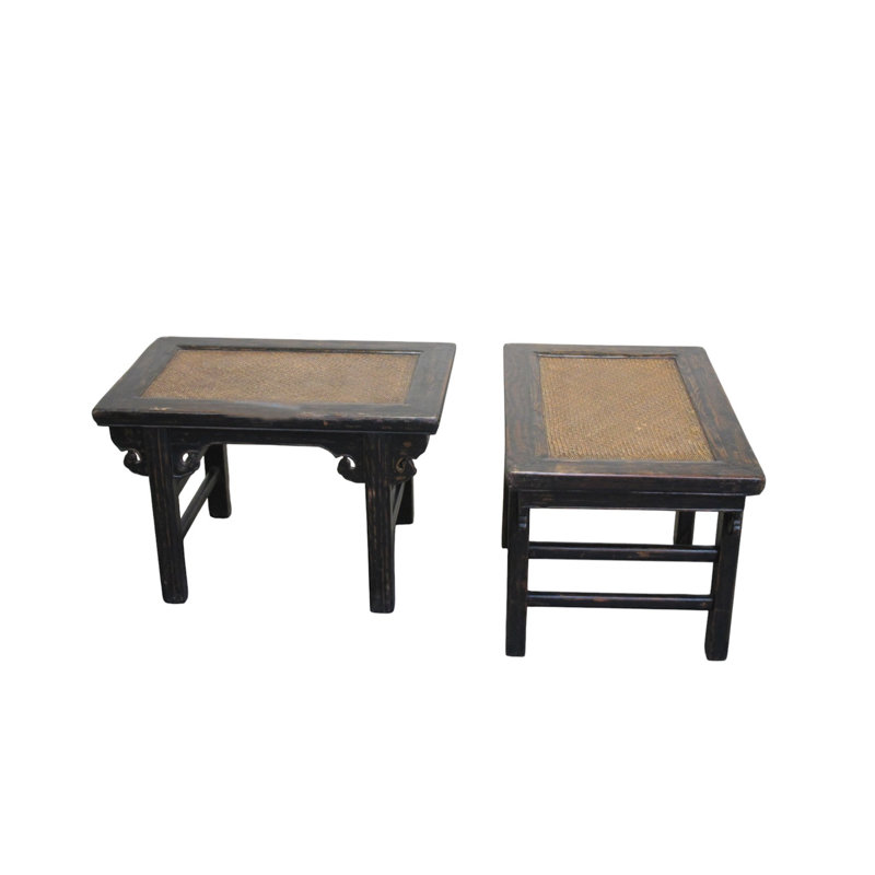 Pair of 19th Century Elm Side Tables
