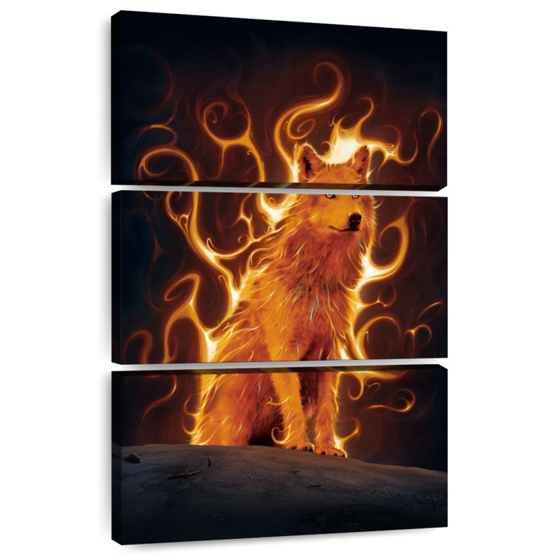 Brampt Phoenix Wolf, 32" H x 20" W