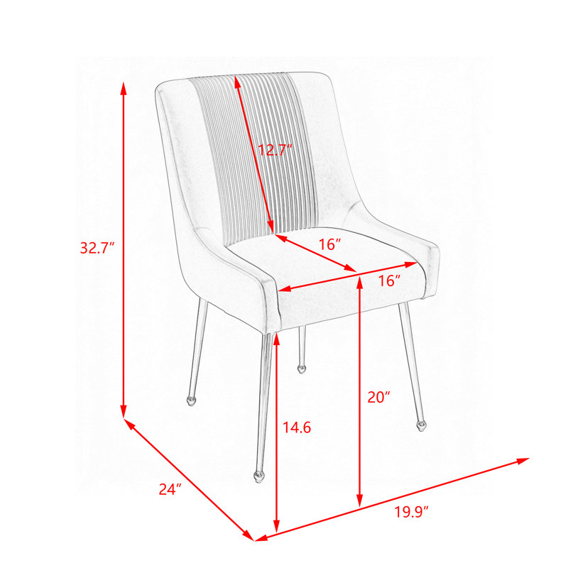 Chaise d'appoint Elian, Gris, 6