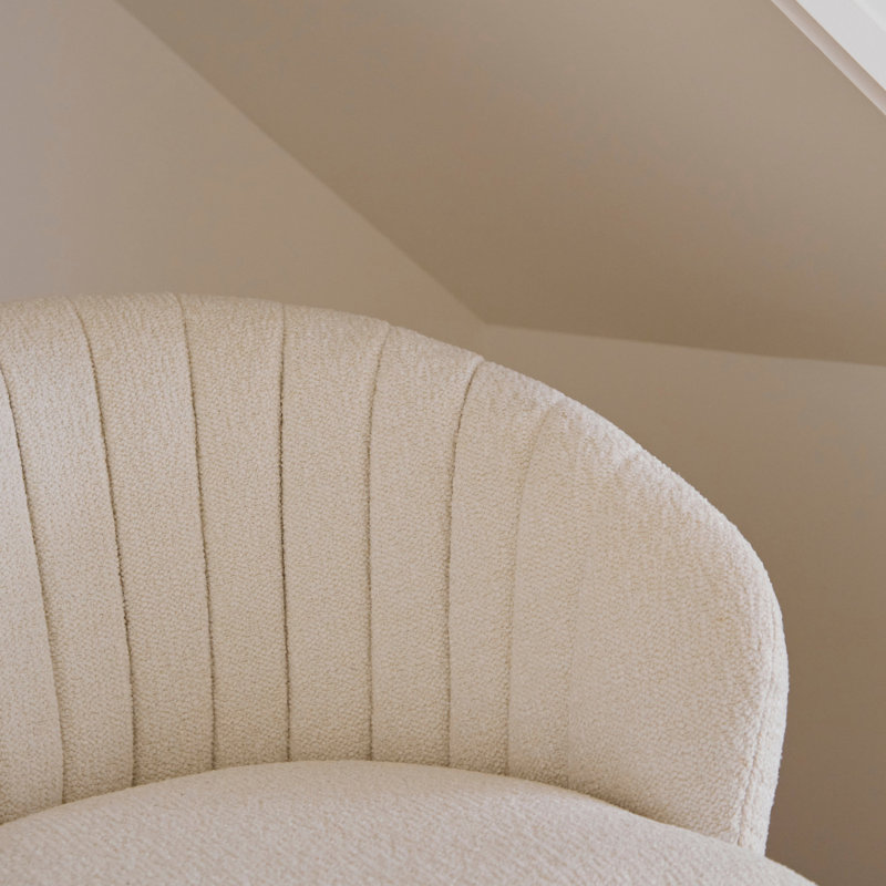 Boucle Office Chair, Gold