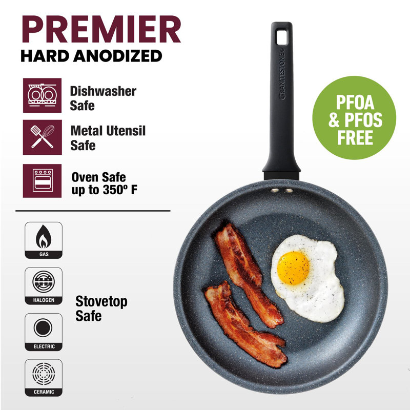Matte Black Aluminum Nonstick 13-Piece Cookware Set