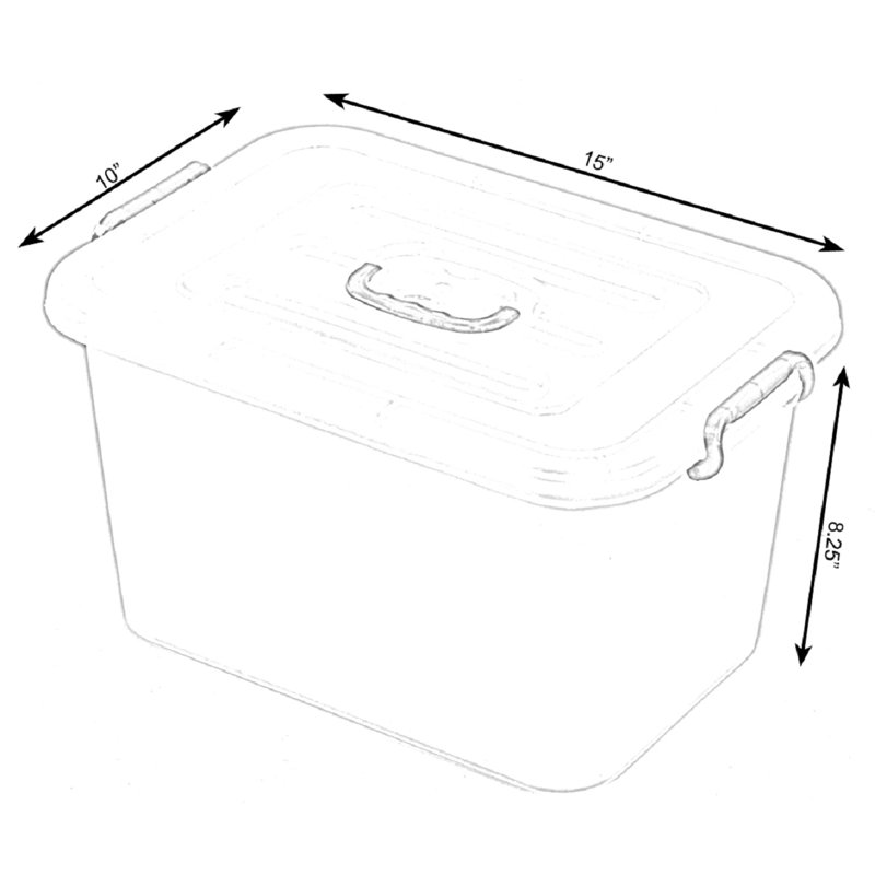 Boîte en plastique du contenant de rangement