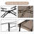 8X5FT Grill Gazebo Steel, For BBQ Use With Double Roof & Hooks & Bar Counters (Khaki)