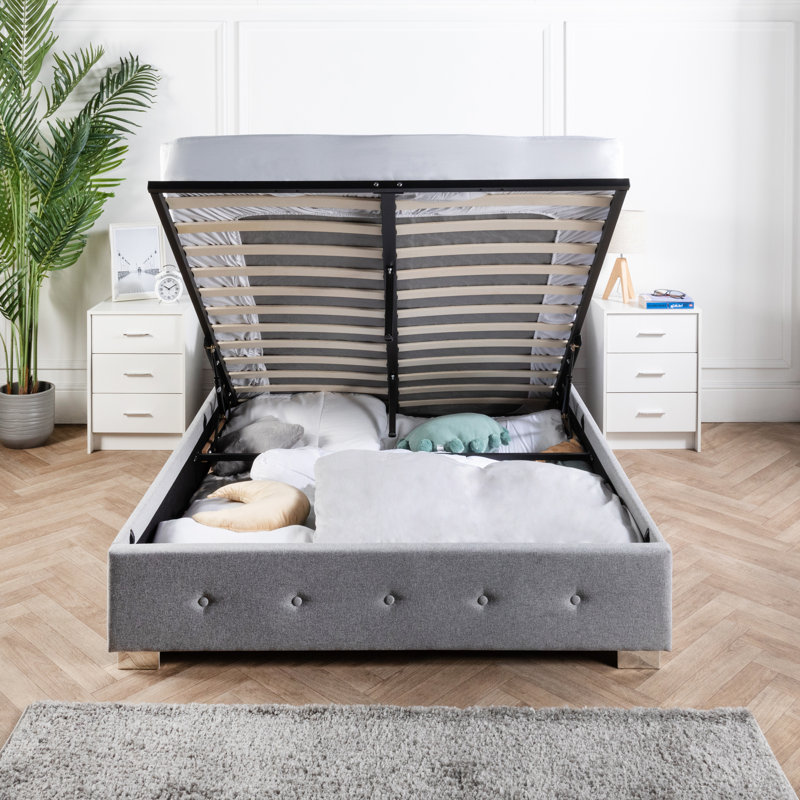 Nellie Upholstered Ottoman Storage Bed, Kingsize (5')
