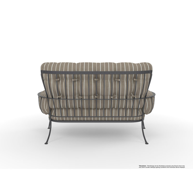 Monterra Outdoor 2 - Seat Loveseat, Graphite, Sterling Alpaca