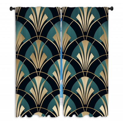 Paire de rideaux obscurcissant en polyester Jodell