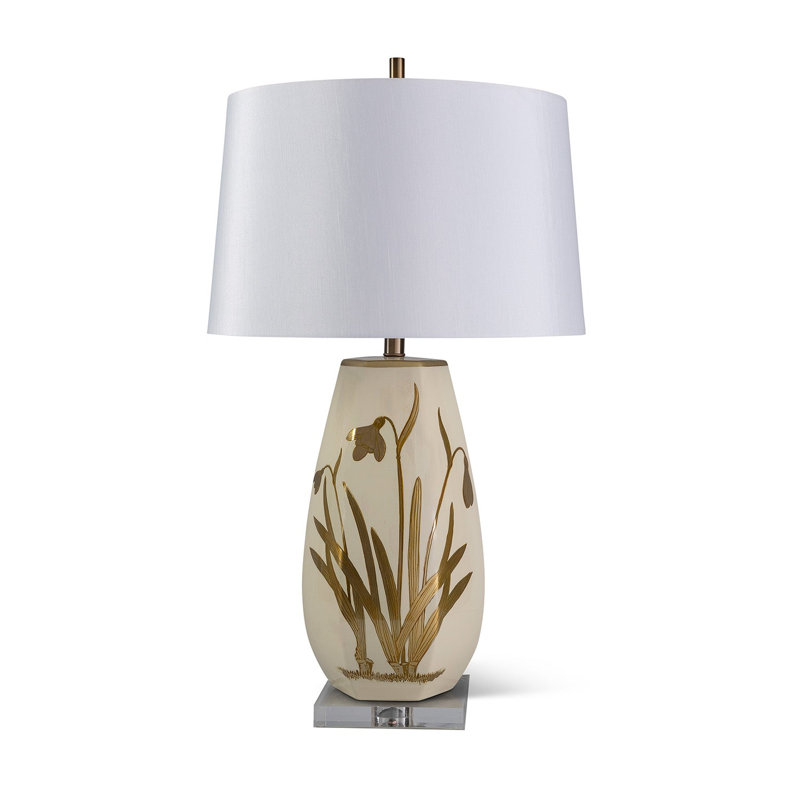 Lampe iris doré