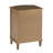 Elegant 3-Drawer Nightstand With Gold Leaf Handles-1019778030