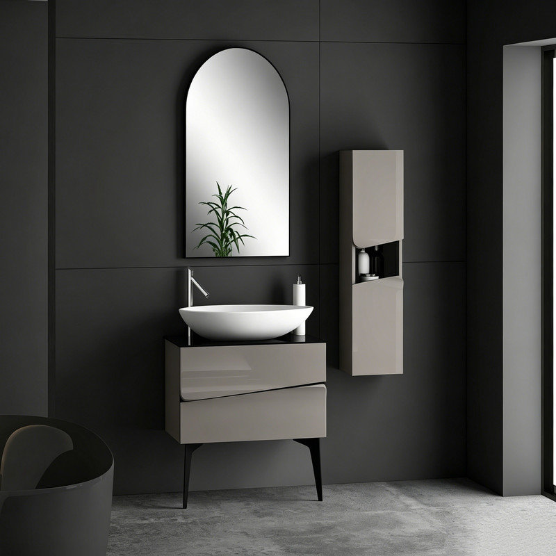 Arch Wall Overmantel Mirror, 60 x 90cm