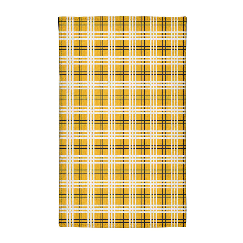 Tapis jaune à carreaux, Rectangle 2 pi x 3 pi