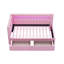 Lit tapissier Platm avec ports USB et tiroirs