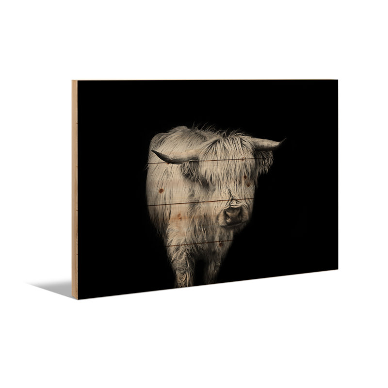 Reproduction d'art mural en bois - It's A Mooood II par Marika Moffitt, H 26 po x l 40 po