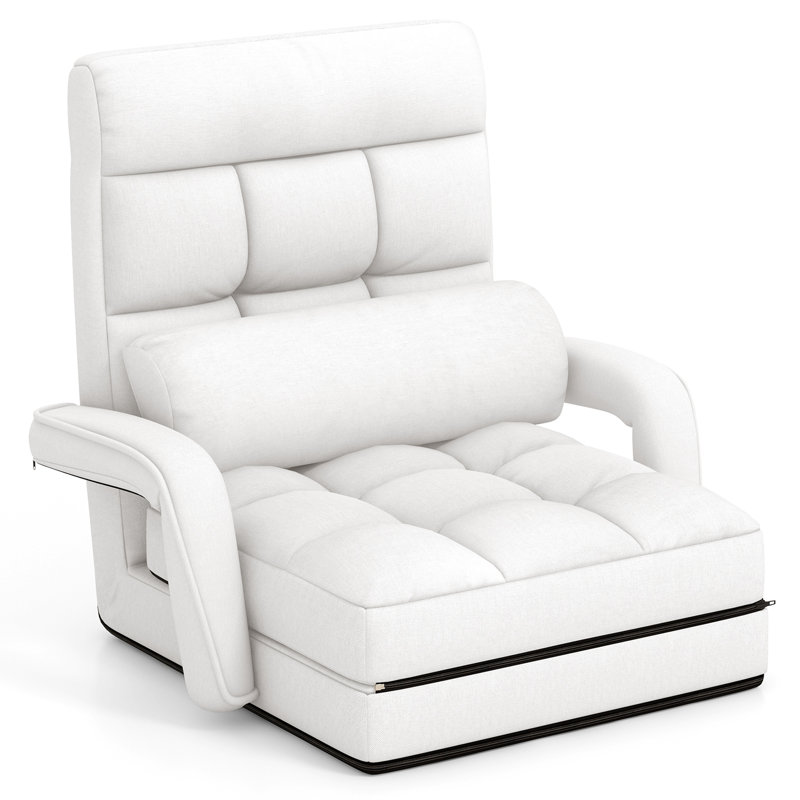 Upholstered Accent Chair, White