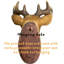 Sculpture de 18,9 po de hauteur, cerf, cerf, cerf, sculpture en résine