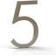 Méga poignées avec numéros de maison pour l'extérieur - 5 po pour installation facile à installer au mur - Numéros de métal robustes pour l'adresse sur la maison, quincaillerie de fixation incluse - Nickel satiné (numéro 0)-114280819-136314710