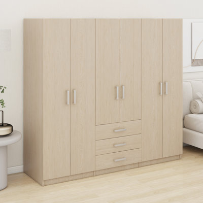 Wooden Wardrobe Storage For Bedroom, With Big Drawers