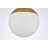 Bulera 1-Light Metal and Glass Globe Pendant with Adjustable Height-1935330148-1935330149