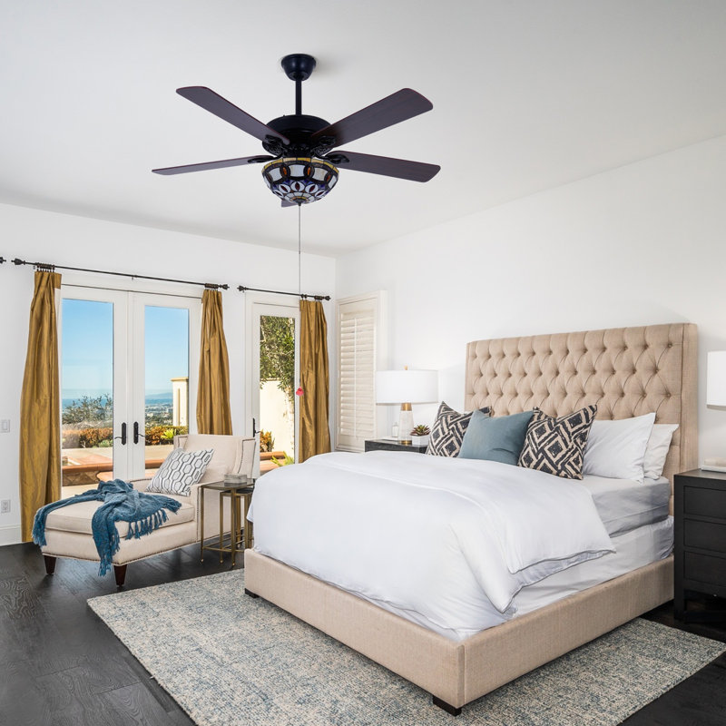 Ventilateur de plafond 5 pales Tiffany