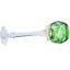 Porte-bougie en cristal taillé à la main Mid Mid Century Century