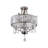 Yancy 4 - Light Dimmable Drum  Crystal Semi Flush Mount  For Living Room-1129963285