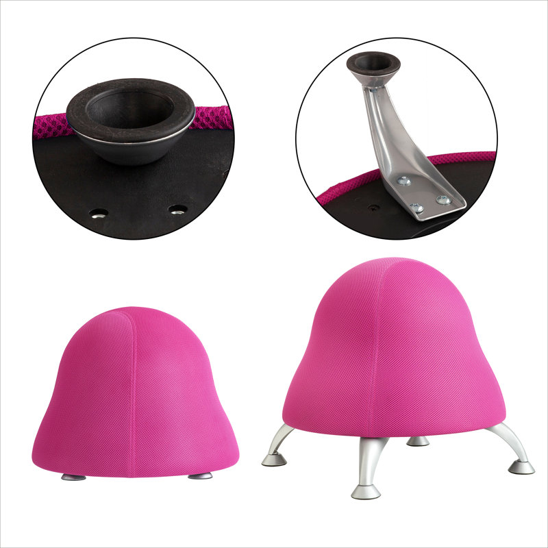 Fauteuil ballon Runtz, Gomme à mâcher rose, Mélange de polyester