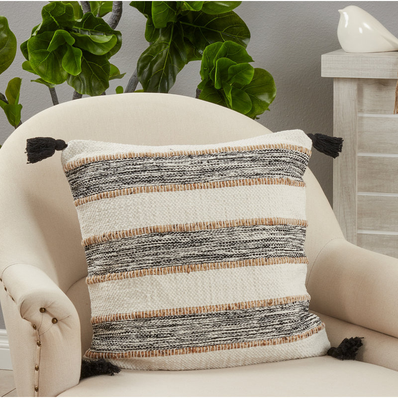 Square Cotton Pillow Cover & Insert, Polyester/Polyfill