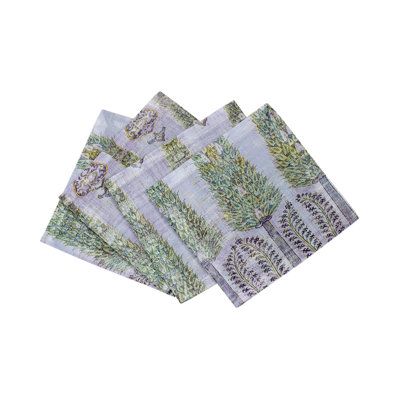 Topkapi Garden Cotton Sateen Cocktail Napkins