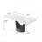 63'' White Sintered Stone Dining Table for 6-8 with Black Legs-212351728-212351691