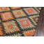 Tapis noir / orange en laine touffeté à la main Pigg Southwestern-951335809