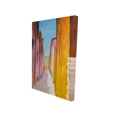 Colorful Houses in Collioure - Building Cities Canvas Art