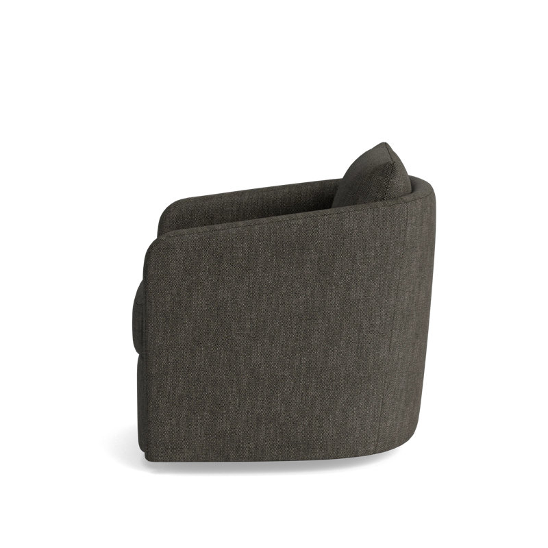 Astrid Swivel Chair, Performance Weave - Onyx