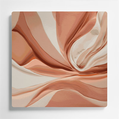 «Lyrical Abstraction 74», art mural en métal beige