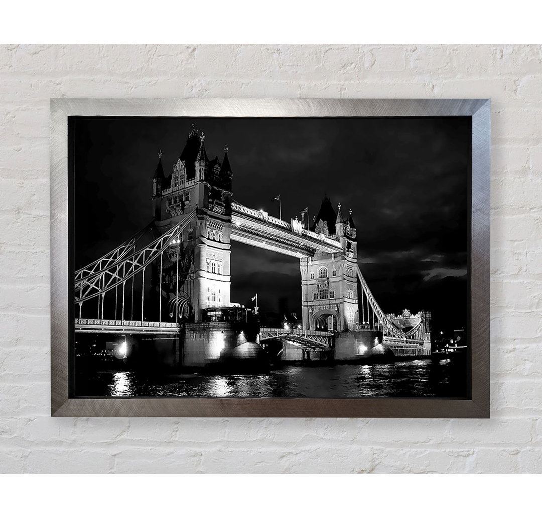 Londoner Tower Bridge B N W - Druck