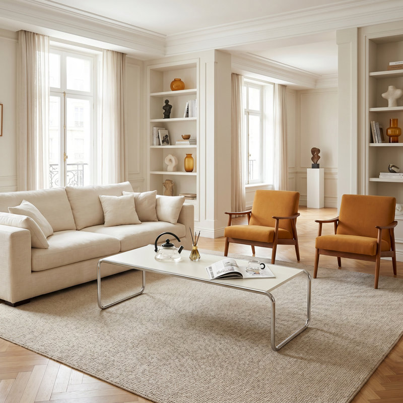 Table basse combinée, H 13,39 po x L 52,95 po x l 19,09 po