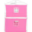 Lit superposé rose + blanc, maison dans les arbres, pin et chambre à coucher pour enfants inspirés, sommeil confortable et solide